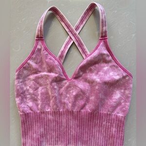 Washed Crisscross Strap Braletette